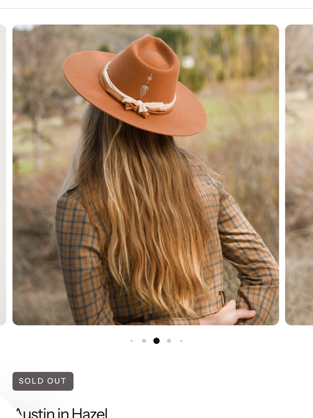 Wyeth by Todd Magill Wide-Brim Fedora Hat in Hazel with Cream Band